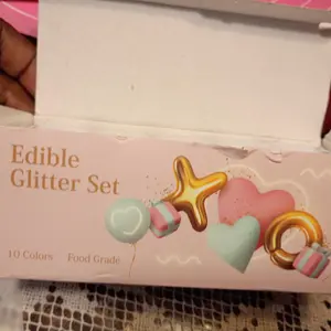 Edible Glitter, Food Coloring Set 10 for Drinks, Wine, Beer, Cocktails, Strawberries, Cakes, Cupcakes, Chocolate Pretty Water Glitter Cake- 5g/bottle