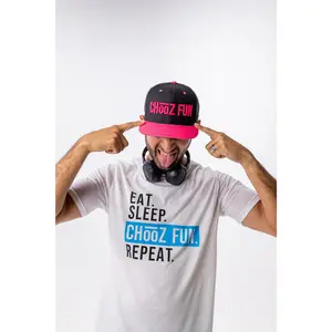 The Standout or Stand Back Snapback - Black & Pink Energy by CHooZ FUN