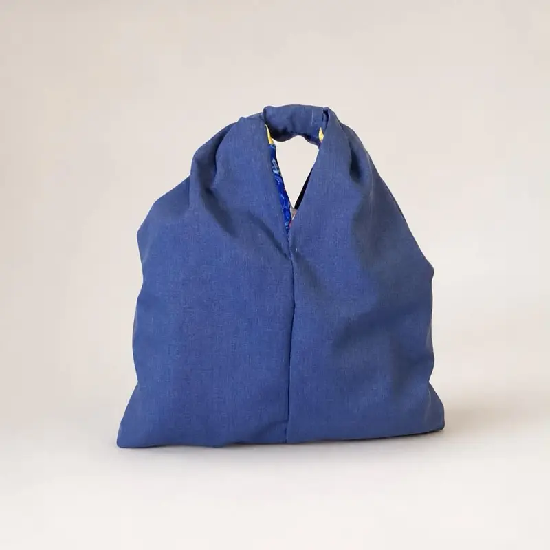 Rainbow Denim Hobo Bag