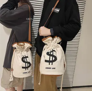 Fashionable Printed Drawstring Sling Bag, Multi-Way Bucket Backpack, Lightweight Shoulder Bag for Everyday and Weekend Use