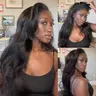ISEE HAIR Invisible Hairline Wear Go Pre-Styled Butterfly Cut Layered Half Wig Yaki Straight Silk Press Seamless Flip Over Wig Glueless Human Wigs Beginner Friendly #TikTokShopFallDealsForYou