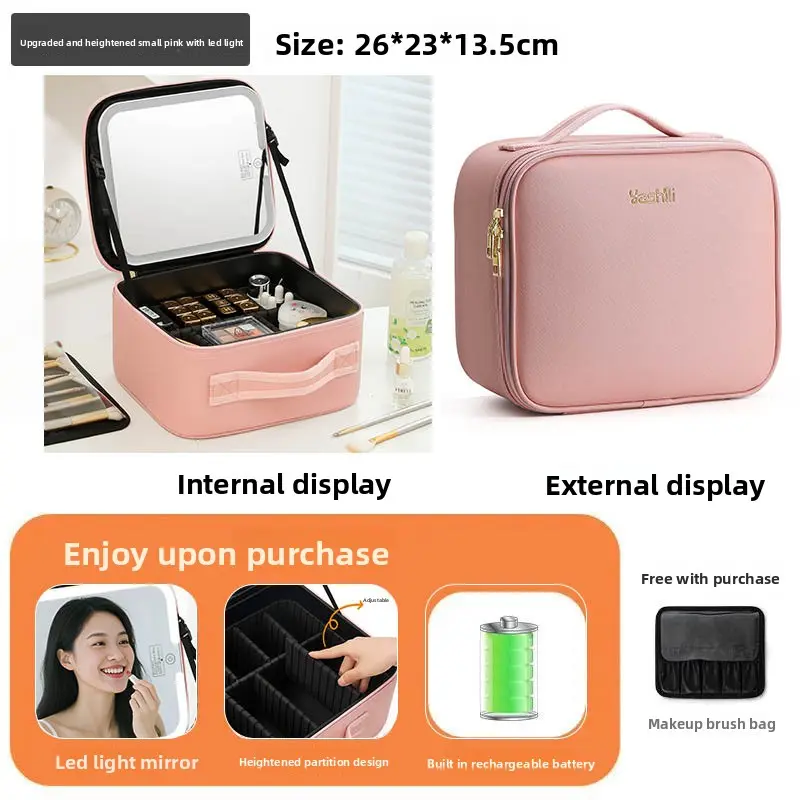 Small size (heightened pink) with LED light and hi