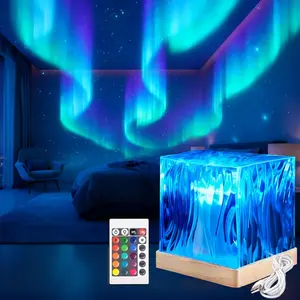 Northern Light Projector with USB Port, 2025 New Night Lights Projector, Remote Night Light for Room, valentine gifts, Gifts for Teenage Girls