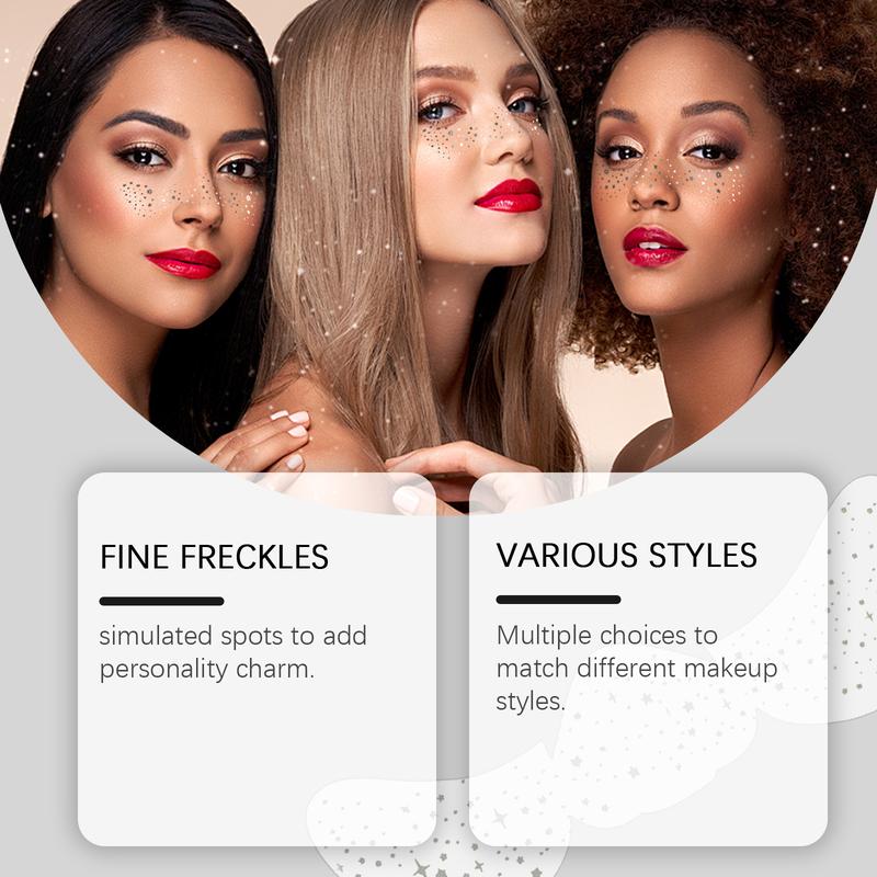 Glitter Spot Tattoo Stickers, Easily Create Natural Freckle Makeup Beauty Stickers