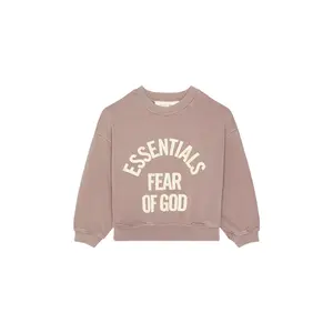 Fear of God ESSENTIALS Kids Campus 90's Crewneck Sweatshirt in Faded Mauve