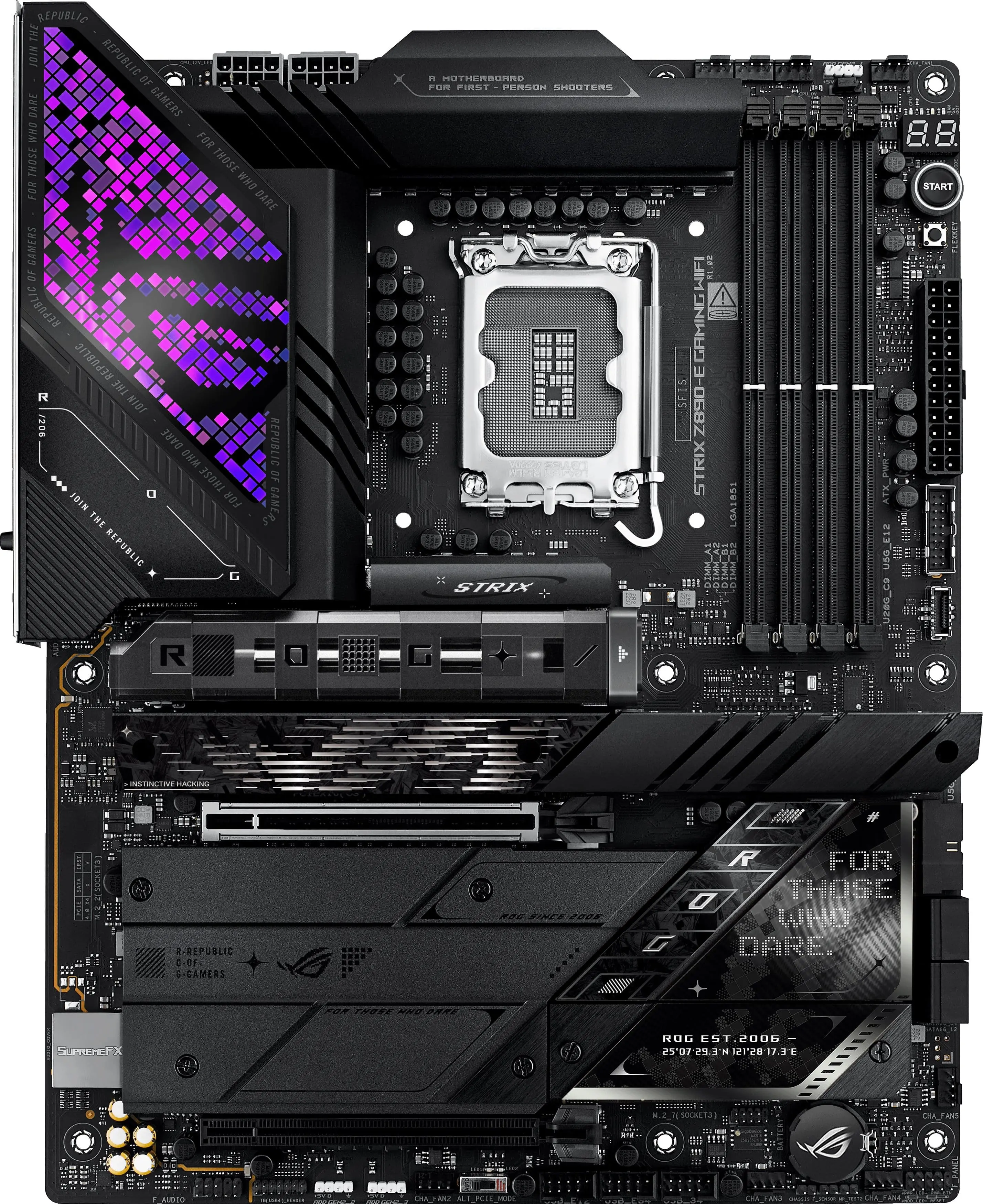 ROG STRIX Z890-E GAMING WIFI (Socket LGA 1851) Intel Z890 ATX DDR5 Wi-Fi 7 Motherboard