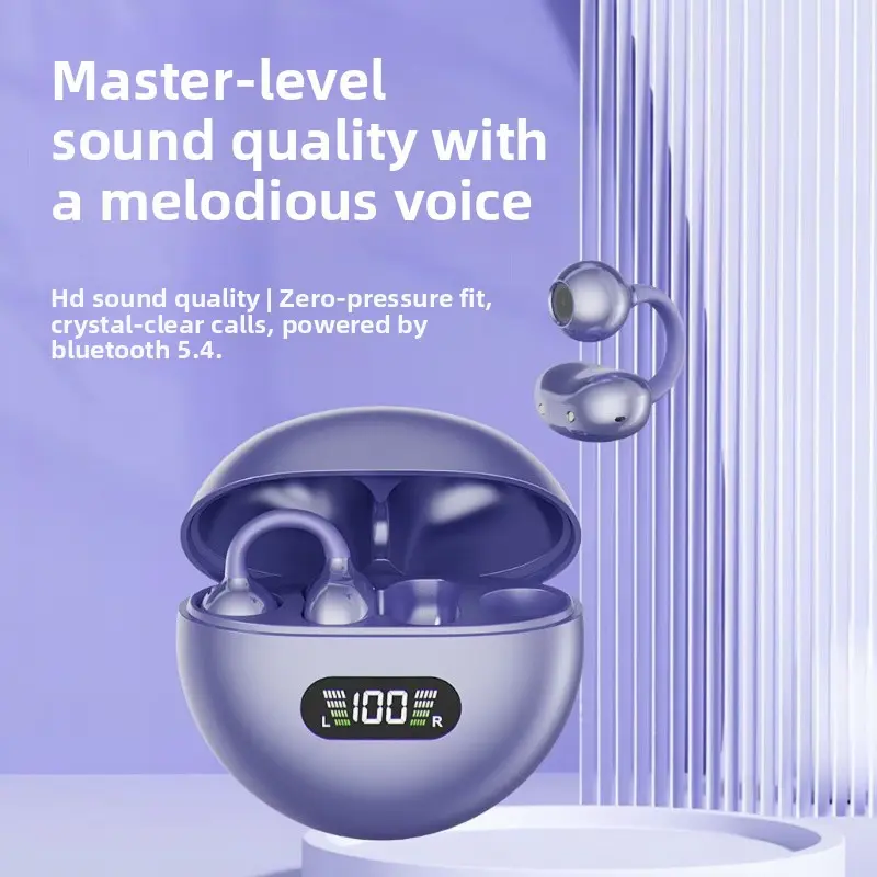 New Q71 In-Ear Bluetooth Earphones Effective Noise Cancellation Low Latency Lossless Sound Quality Bone Conduction Running Sports Bluetooth Earphones Compatible with Apple iPhone, Samsung Phones, etc. Bluetooth Earphones Retro Childhood Pattern Tough Case