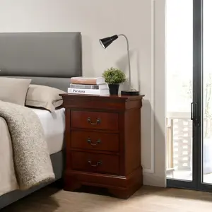 Elegant Cherry Wood Nightstand On-Site   RR