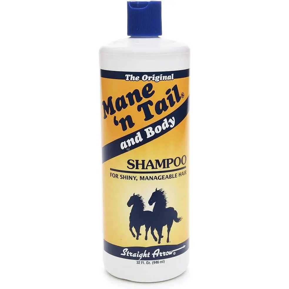 MANE 'N TAIL Strait Arrow 20232100 32 oz Protein-Rich Natural Cleansing Shampoo - Sodium Lauryl Sulfate-Free, Moisturizing Hair-Moisturizing Liquid Cleanser, Single Item with Optional Complementary Conditioner (Beauty Product)