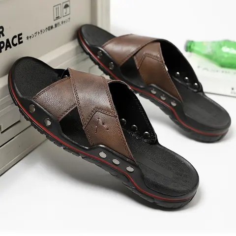 Men's Sporty Cross Strap Slides, Summer Slide Sandal, Slides Sandals, Lightweight Sandals, Casual Comfortable Slippers for Beach, Outdoor Sports Slippers for Men, Slip On Sandals, Footwear