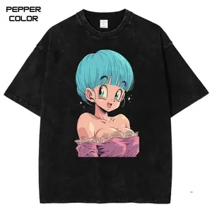 Bulma style T-shirt, DBZ Anime Shirt, Anime Graphic Tee, Japanese Manga Streetwear Shirt, Crewneck Short Sleeve T-Shirt, Trending Unisex Shirt, All Size, Gift for Anime Lovers