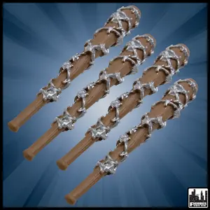 Set of 4 Barbed Wire Baseball Bats for WWE & AEW Wrestling Action Figures