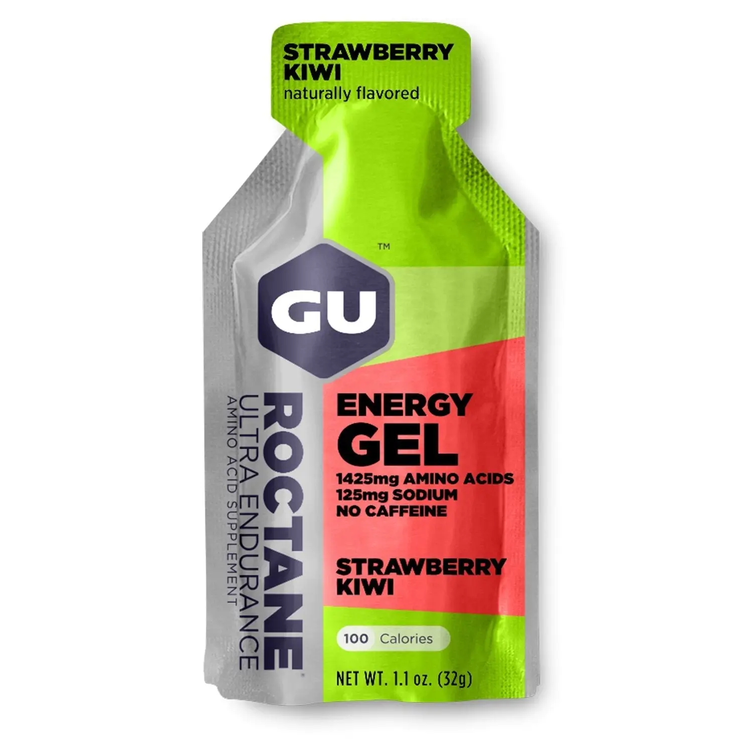 GU Roctane Energy Gel – Strawberry Kiwi | Sports Nutrition Gel