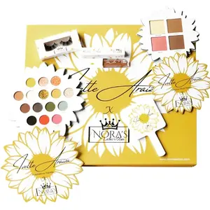 Nora's Beauty GIRASOL COLLECTION X IVETTE ARAIZA - Complete Makeup Set with Eyelashes & Highlighter for Everyday Use