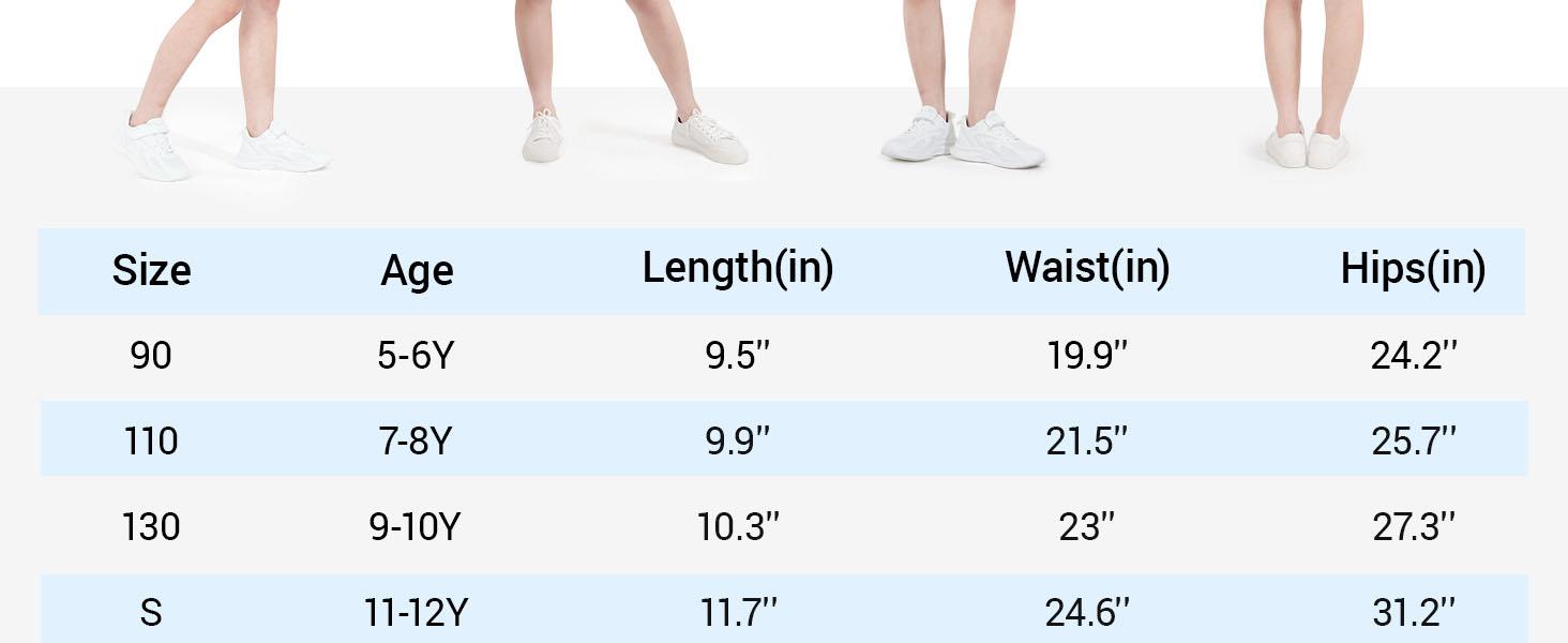 Girls Butterfly Shorts Flowy Shorts with Pocket 2-in-1 Dance Athletic Shorts for Girl 7-14 Years