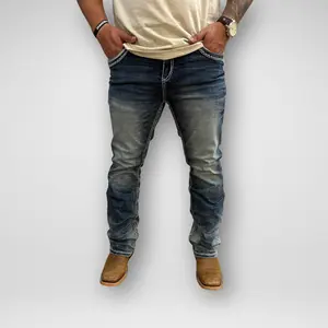 Men's Rock in L.A. Slim Straight Boot Denim (R-378)