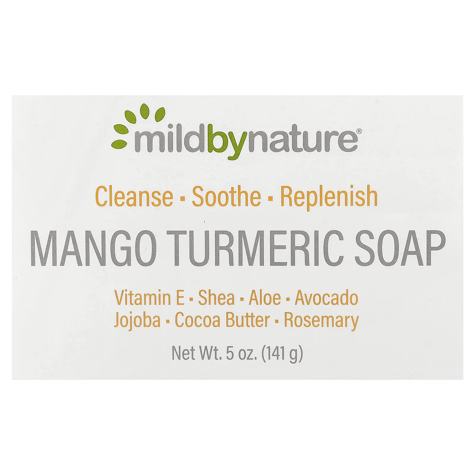 Mild By Nature Bar Soap, Mango Turmeric, 5 oz (141 g)