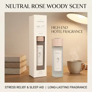 150ML Wood Fragrance Diffuser, Natural Essential Oil Reed Diffuser, Long-Lasting Scent, Safe for Pregnant Women and Babies, Home Decor