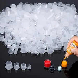 100/300 Disposable Tattoo Ink Cups With Base -3 Sizes (Small, Medium, Large) For Permanent Makeup And Art Supplies, Durable And Sturdy Design, Perfect For Tattoo Studios And Home Use, Tattoo Supplies, Studio Accessories, Fashionable Cups, Sturdy Structure