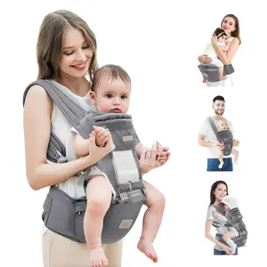 Baby Carrier Newborn to Toddler: All Position Hip Seat Carrier with Hood, Breastfeeding-Friendly, Lightweight for All Seasons