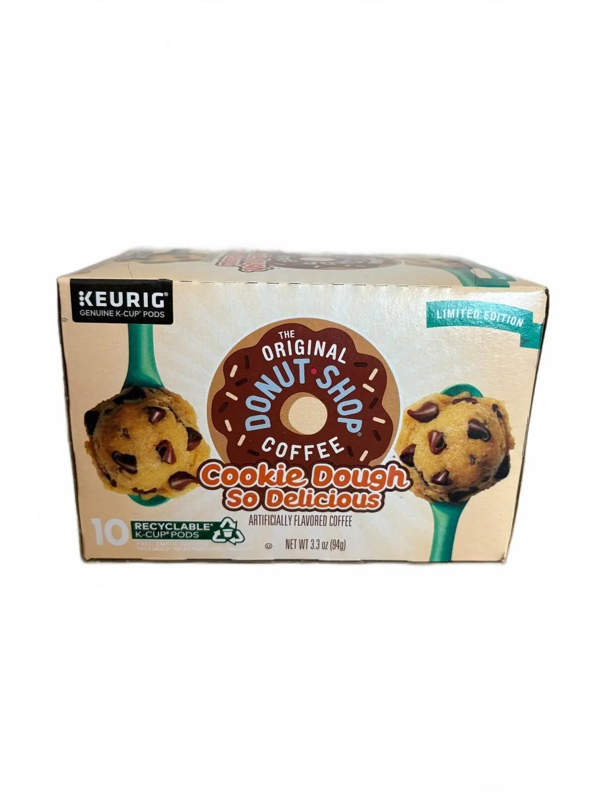 The Original Donut Shop Cookie Dough Coffee K-Cup Pods 10 Count Limited Edition