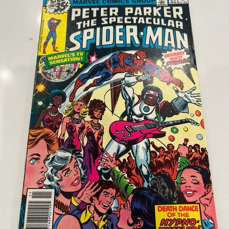 Spectacular Spider-Man #24 Marvel 1978 1st Hypno-Hustler, Crease on Cover, FN