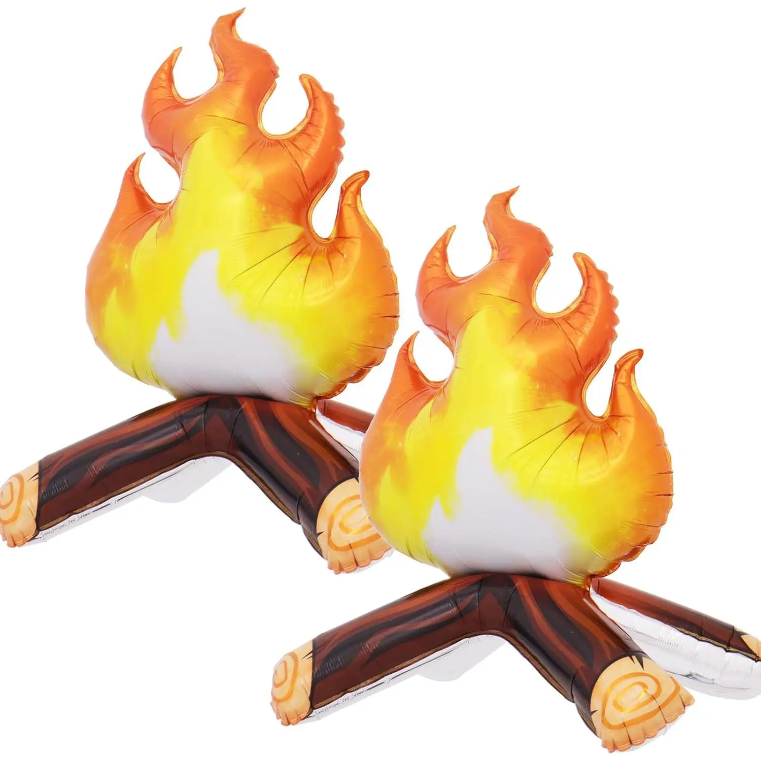 Campfire Balloons Fake Campfire Foil Balloons Camping Birthday Party Decorations One Happy Camper Birthday Decorations Hunting Party Decor Survivor Themed Parties Decor
