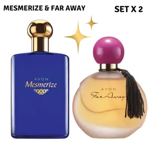 Mesmerize & Far Away Perfume Set for Women By Avon  | 2-Piece Fragrance Collection