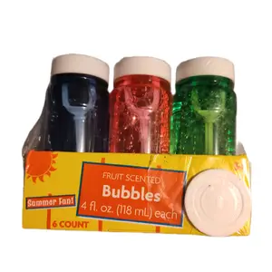 Summer Fun Fruit Scented Bubbles 6 Pack 4 fl oz Each fun for all ages