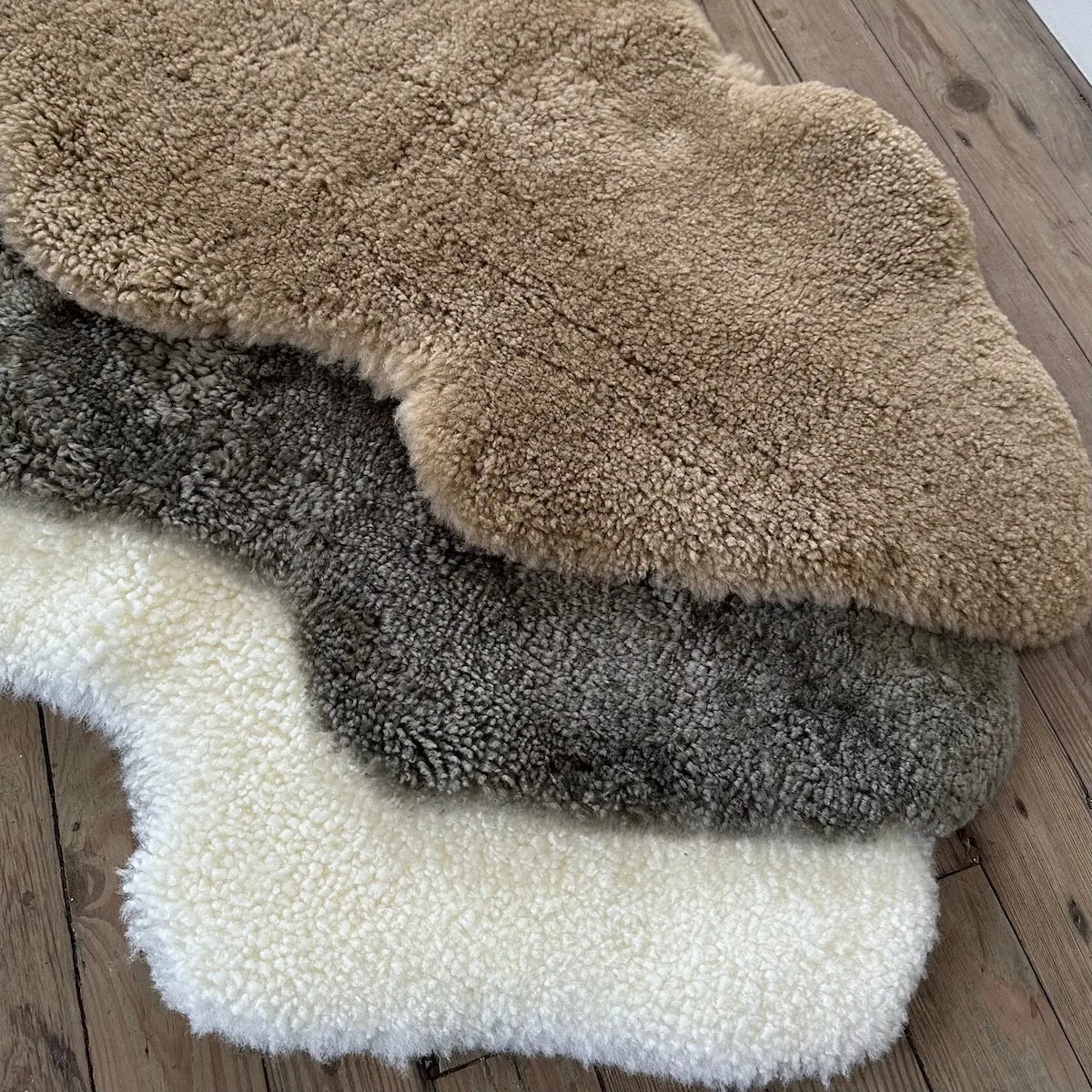 Curly Shearling Sheepskin Double Pelt