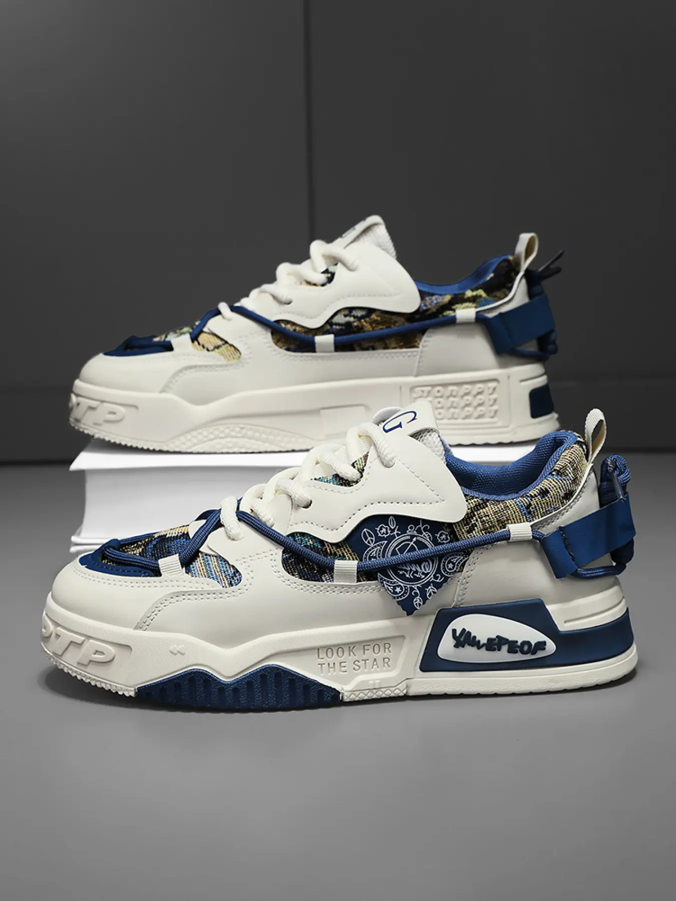 Students' Chunky Skate Shoes | Air-Cushioned Sportswear | Couples Casual Footwear | Sneaker