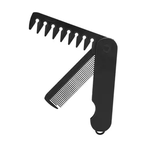 Practical 2 In 1 Folding Comb For Men Suitable For Hair And Face Grooming