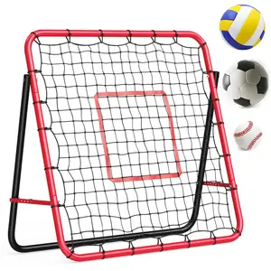 4x4FT Adjustable Rebounder Net – Multi-Sport Training Net for Soccer, Baseball, Volleyball & Softball, Portable for Passing & Ball Control Practice