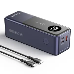 citicr 100W 27000mAh ultra-large capacity notebook fast-charging power bank, digital display screen portable charger, USB-C output & input, suitable for office work, outdoor activities, and travel companions