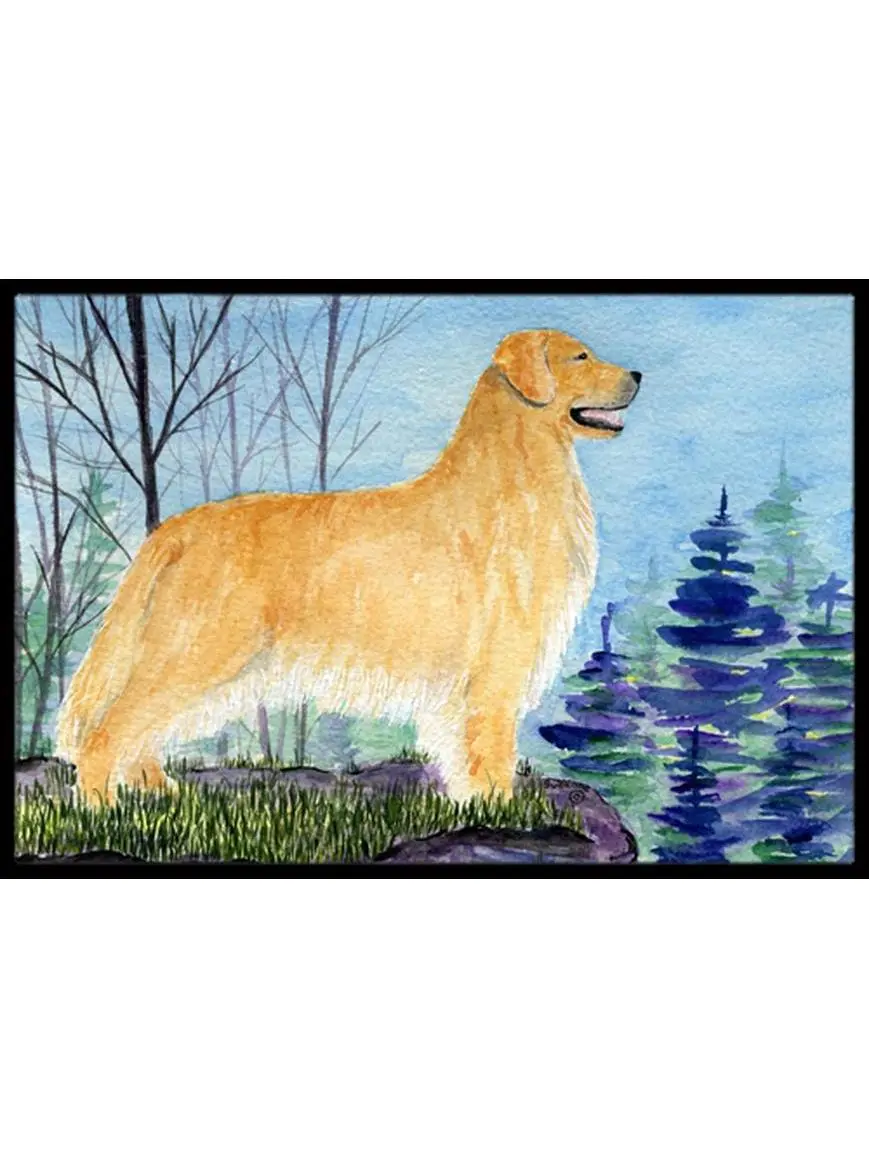 Carolines Treasures SS8607MAT 18 x 27 in. Golden Retriever Indoor Outdoor Doormat