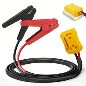 Car Starter Jumper Cables with Adapter for 18V/20V DCB Battery - 8AWG, 5.9ft Jump Starter Booster Pack (Battery Not Included)