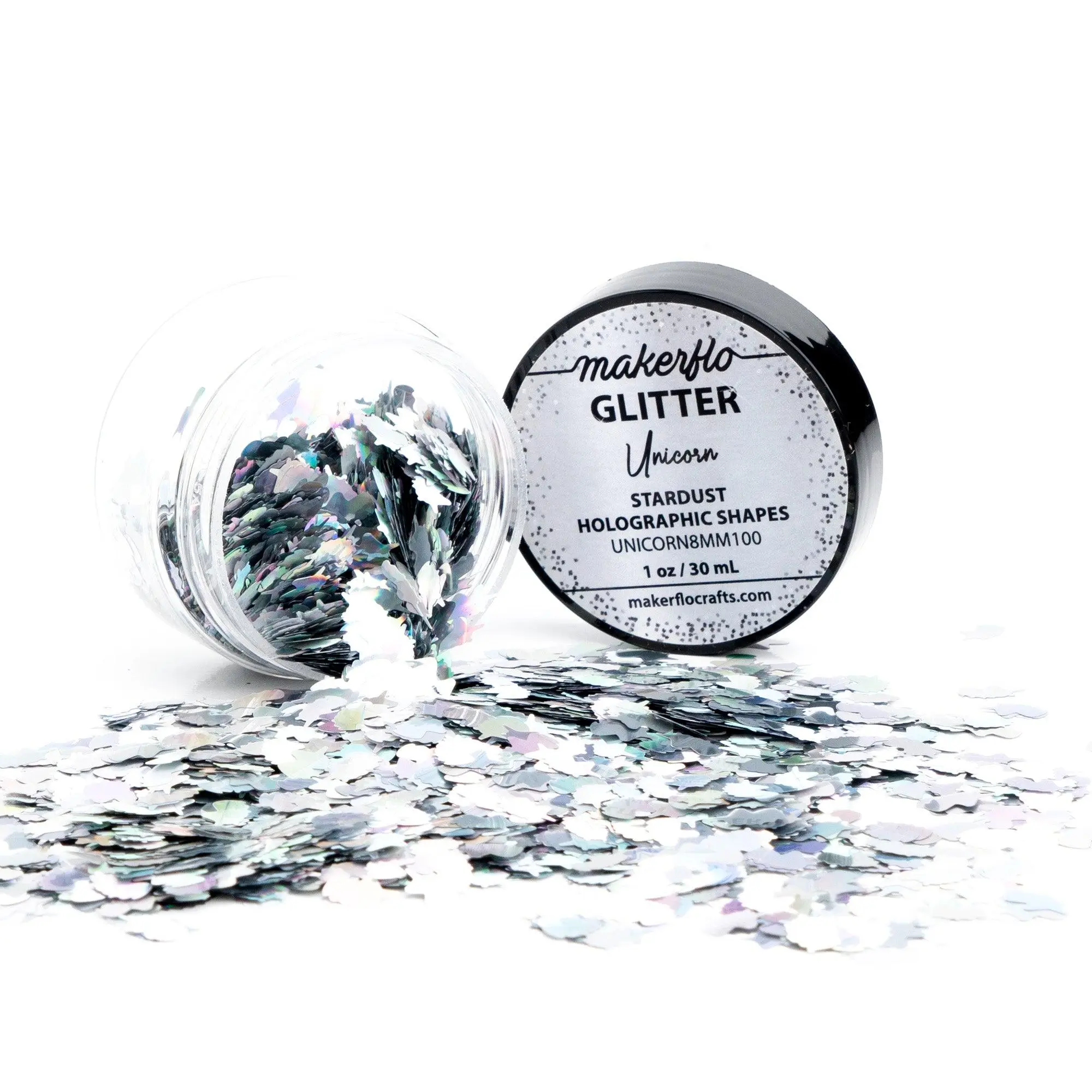 Makerflo Holographic Glitter Shape - Unicorn