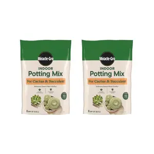 Miracle-Gro Indoor Potting Mix for Cactus & Succulent - Fast-Draining Blend for Desert Plants, 8 qt.