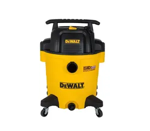 DEWALT 12 Gallon STEALTHSONIC Ultra Quiet Poly Wet Dry Vacuum, DXV12P-QTA Powerful Suction Noise Reduction Vac, 5.5 Peak HP Shop Vacuum for Jobsite/Workshop, Reduce Motor Noise, Yellow