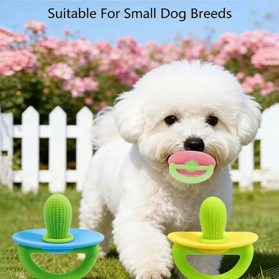 Pet Pacifier Dog Teething Stick, Interactive Chew Toy for Puppies and Small Dogs