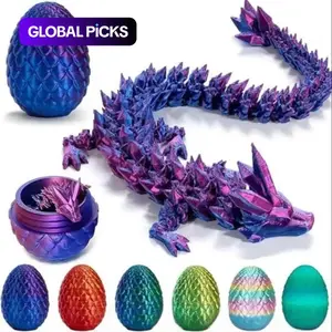3D Dragon Egg Design Decoration, 1 Count Creative Dragon Design Ornament, Decorative Home Ornament, for Living Room & Bedroom Room Decor, Colorful Rainbow-Style Dragon, Decoration Figure, Statue, Decorative Sculptures, Boys & Men Gifts #GLOBAL PICKS