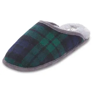 Floopi Women's Kelly Plaid Scuff Slippers