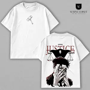 Higuruma Jujutsu Kaisen Comfort Fit T-Shirt, Anime Character Graphic Tee, Soft Cotton Casual Streetwear Shirt, Dark Sorcerer Manga Aesthetic Apparel, Unisex Top Gift For Jujutsu Kaisen Fans Featuring Hiromi Higuruma