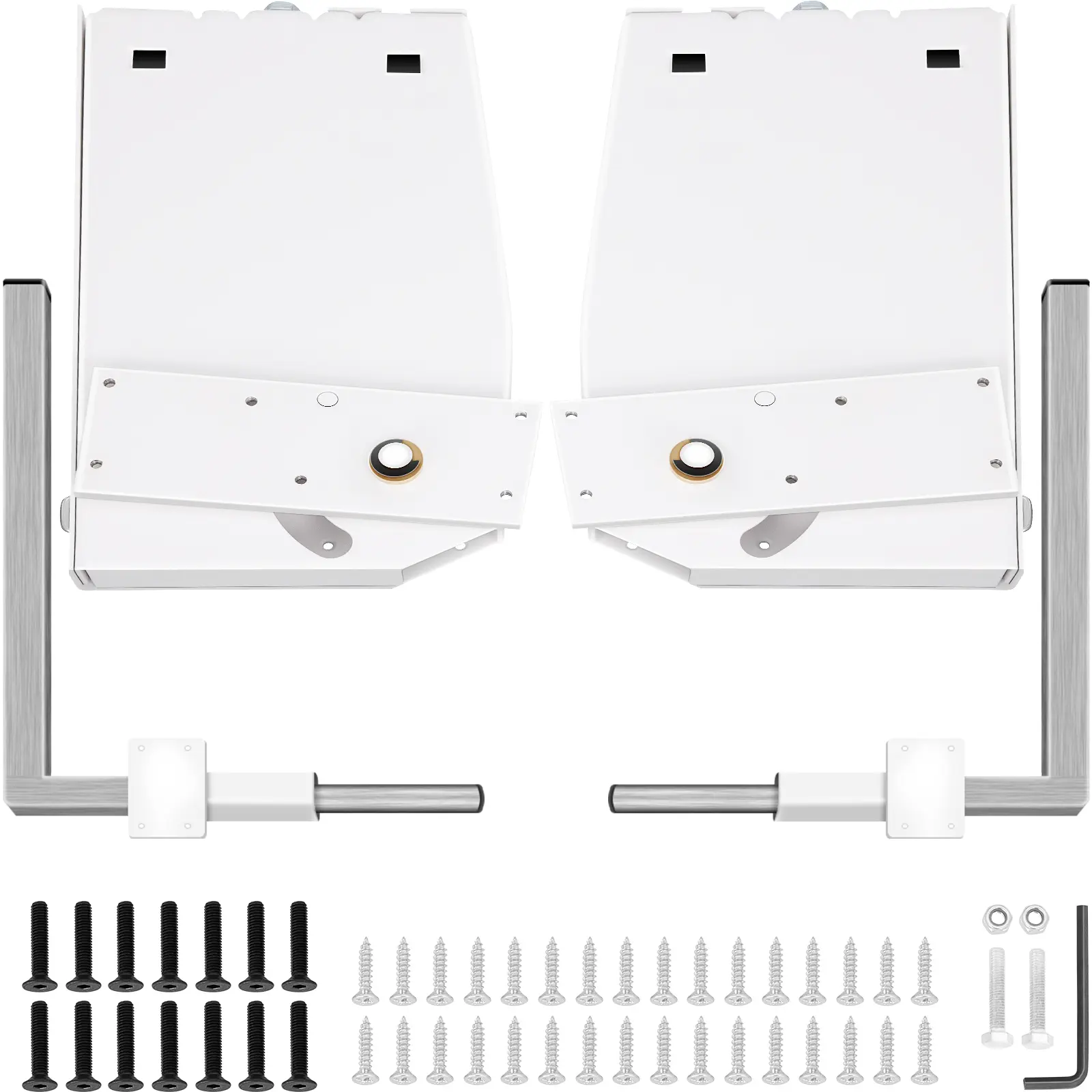 VEVOR Vertical Murphy Wall Bed Spring Mechanism Kit, Durable Adjustable Stainless Steel Heavy-Duty Support Hardware, Easy Installation, 47-70 in Width, 992 lbs Capacity, White Commercial Furniture Accessory (Assembly Required)