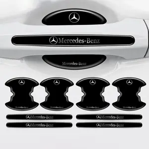 Mercedes-Benz Car Handle Door Bowl Protector Stickers, 8-Piece Set, Anti-Scratch Film Accessories for A/c/e/s/g-Class Models