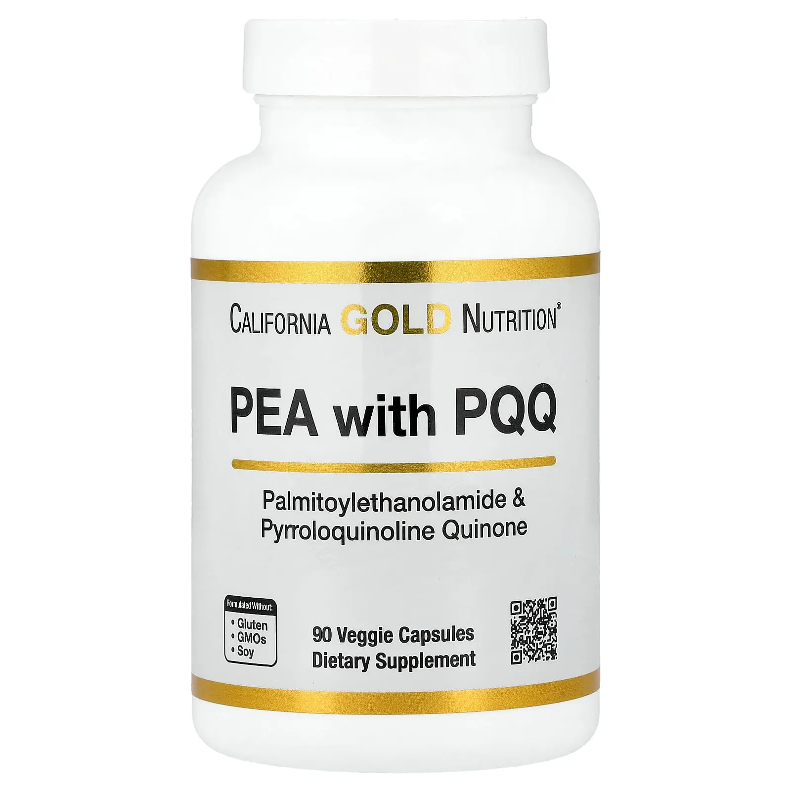 California Gold Nutrition PEA 300 mg + PQQ 10 mg, 90 Veggie Capsules California Gold Nutrition PEA 300 mg + PQQ 10 mg, 90 Veggie Capsules