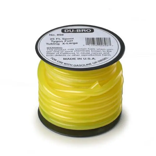 Du-Bro 898 Tygon® Fuel Tubing – Extra Large 5/32" ID (Sold by the Foot)