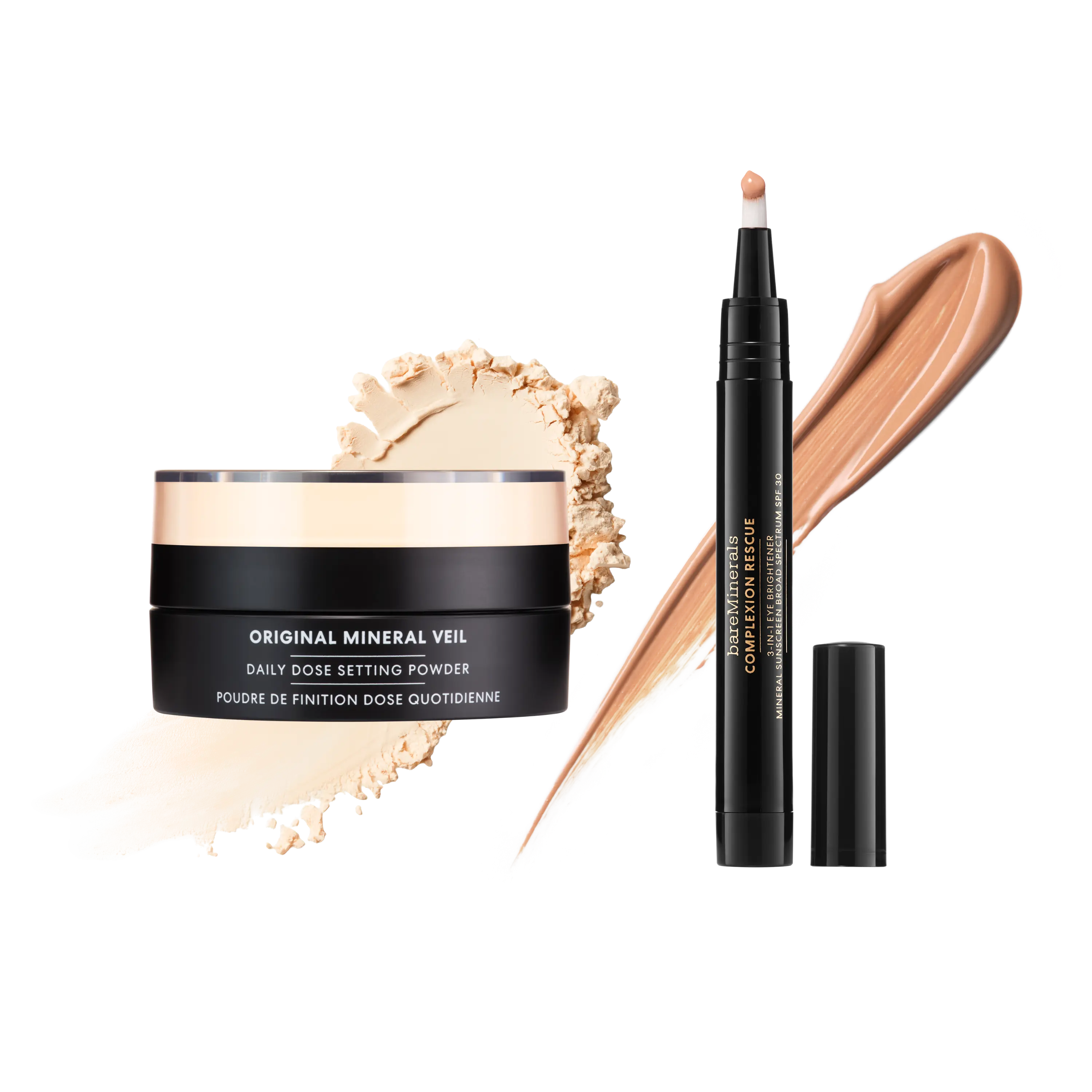 Daily Dose Mineral Setting Powder + Complexion Rescue 3-in-1 Eye Brightener Mineral SPF 30 Duo