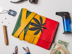 Ox and Bulls Leather Marijuana Style  Pipe BAG and Storage Case