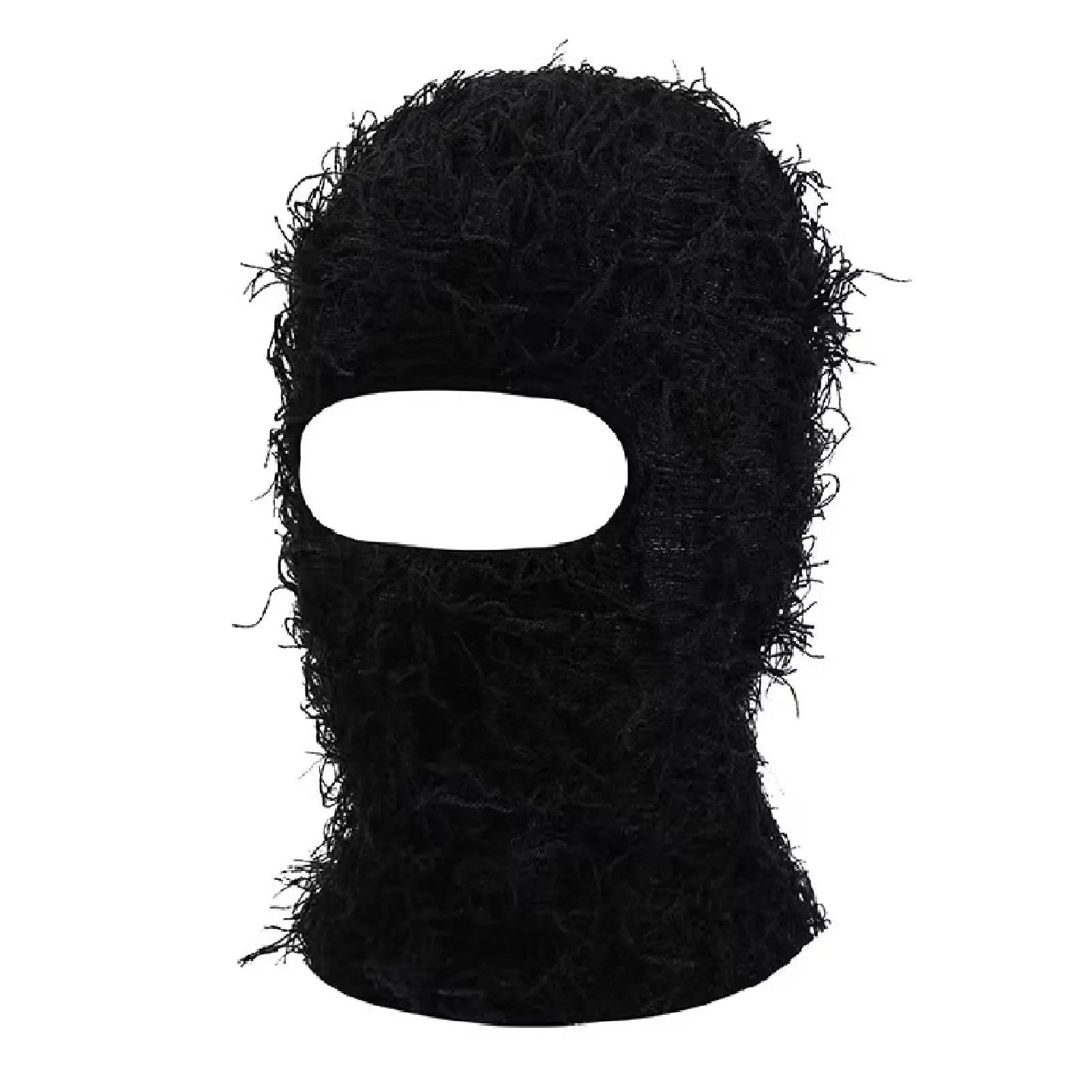 Distressed Balaclava Knitted Full Face Ski Mask Winter Windproof Neck Warmer for Men Women Distress Mask Beanie